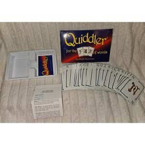 Vintage Quiddler For the Fun of Words- Short Word Game 1998 Edition